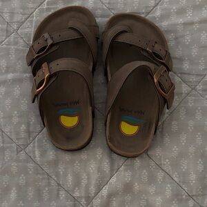 Maui and Sons Dark Brown Kids Sandals